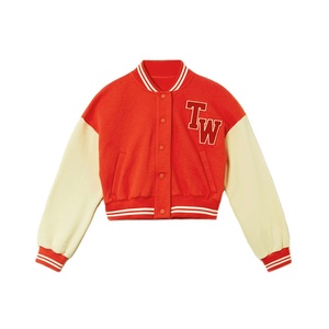 Fabricante OEM de Ropa, Chaquetas Varsity Cortas de Manga Larga para Mujer, Alta Calidad, Venta al Por Mayor, Personalizadas - Product Image 3