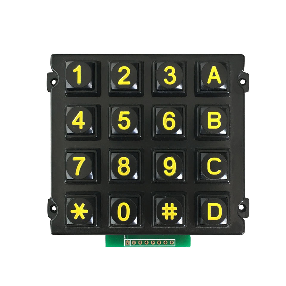 4x4 matrix Keypad/custom Vending Machine Keypad/numeric Metal Keyboard ...