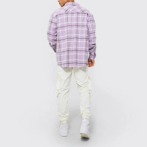 Slim fit cotton <b>cargo</b> trousers <b>for</b> <b>men</b> in <b>jogger</b> style, casual pants with side pockets and OEM customization. - Product Image 4