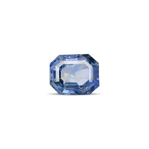 Saphir naturel bicolore de 7,71 carats, facetté avec un taille émeraude rondelle, en forme d'étoile radiante Pitambari (saphir bicolore) - Product Image 1