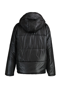 Veste d'extérieur d'hiver haut de gamme pour hommes avec logo personnalisé Doudoune en duvet de canard à texture brillante avec col montant Vestes pour hommes personnalisables - Product Image 2