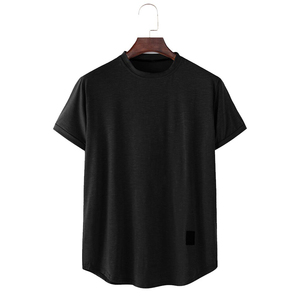 Camisetas Casuales de Manga Corta con Cuello Redondo para Hombre, 100% Poliéster/Algodón, Antiarrugas, Secado Rápido, Transpirables, Ligeras, para Verano - Product Image 5