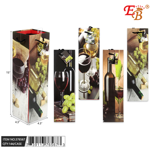 4,3 \ "X15 \" X4.3 \ "Bolsa de vino con impresión personalizada 144PCS/Carton - Product Image 1