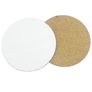 Dessous de verre en MDF blanc classique fait à la main Design de forme ronde pour la fête à la maison et le bureau Porte-verre élégant - Product Image 1