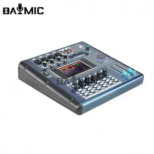 Notizie Touch schermo LCD 4 + 2 canali DJ Digital Audio Console Mixer per la registrazione