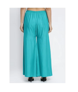 Pantalon d'été évasé personnalisable pour femmes, coupe ample, jambe large, pantalon palazzo en lin, respirant, pour le voyage. - Product Image 2