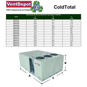 เครื่องปรับอากาศแบบแพ็คเกจสำหรับโรงเรียน, MXOLD-009, 72000 BTU, 6.0 ถึง - Product Image 2