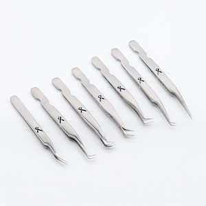 Pince à épiler d'extension de cils à pointe en fibre de fabrication professionnelle - Product Image 2