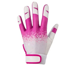 OEM Guantes de bateo de béisbol profesionales de tamaño adulto Diseño personalizado y logotipo Guantes de cuero para deportes al aire libre - Product Image 4