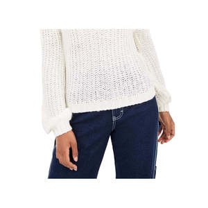 Maglione da Donna Planet Gold Beige in Maglia a Collo Alto con Fiocco, Maniche Lunghe, Traspirante, Stile Casual, Taglia X-Large - Product Image 3