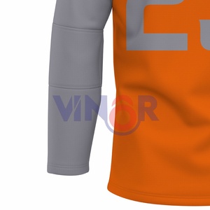 Maillot de hockey sur glace personnalisé avec impression par sublimation, logo, joueurs professionnels, maille en polyester, vente en gros de vêtements de hockey sur glace - Product Image 5