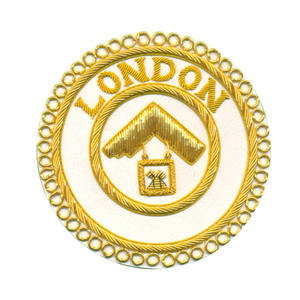 OEM Customized Embroidery <b>Badge</b> Patch Custom <b>Badge</b> Custom Masonic Regalia Apron <b>Badges</b> Emblems - Product Image 3