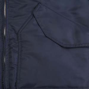 Blouson aviateur brodé personnalisé de haute qualité OEM pour hommes réversible en toile à capuche automne hiver vêtements décontractés en manteaux de grande taille - Product Image 5