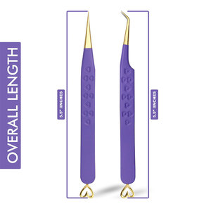 Pinzas Profesionales de Acero Inoxidable para Pestañas - Duraderas, Antiestáticas, de 10 mm de Longitud, Dentadas, para Extensión de Pestañas y Maquillaje - Product Image 5