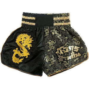 Pantalones cortos MMA de secado rápido bordados personalizados Unisex ropa de entrenamiento cómoda para boxeo tailandés Muay Thai Kickboxing al por mayor - Product Image 1