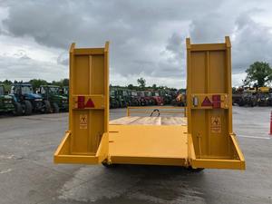 Nuevo cargador bajo de 8 toneladas/18 pies, cola de castor plana de 14 pies y 4 pies, remolque muy fuerte con barra de tracción con resorte, rampas con resorte, frenos, - Product Image 6