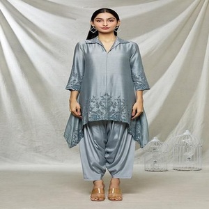Kanya Libas Designer Linen Salwar Kameez for Women-Indian & <b>Pakistani</b> <b>Eid</b> Party Wear Traditional Outfit for Adults - Product Image 2