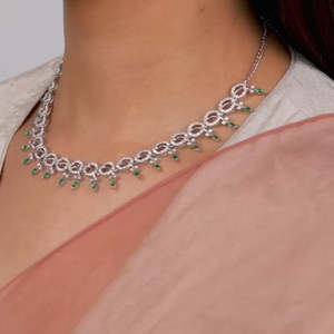 Collier de mode Kalash en argent avec zircon clouté - Product Image 5