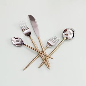 Juego de cubiertos hechos a mano con mango en espiral, escurridor de acero inoxidable sin Espejo, pulido, diseño - Product Image 6