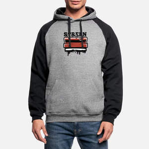 Custom Made Hoodie with Screen Printing New Fashion Silk Screen Printed Plain Dyed Technics <b>men's</b> hoodieshoodies <b>men</b> - Product Image 1