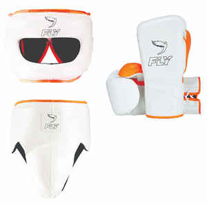 Juego de combate de boxeo de cuero de vaca personalizado profesional Juegos de boxeo con mosca con logotipo personalizado Equipo de entrenamiento de calidad superior Boxeo - Product Image 1