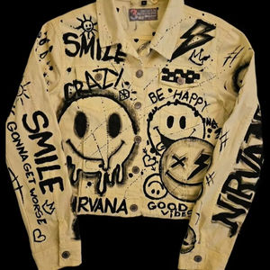 Veste en jean pour hommes High Street de belle apparence de sortie d'usine Service OEM/ODM veste en jean attrayante en éponge vintage pour hommes - Product Image 1