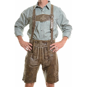 Best Quality Bavarian <b>Lederhosen</b> Shorts for Men's <b>Women</b> Latest Traditional Designs Made by Sky High International - Product Image 1