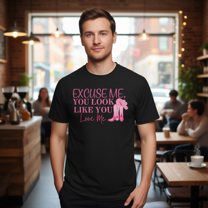 Perdón, pareces que me encargas, camiseta promocional con memes de You Look Like You Love Me-Boots - Product Image 3