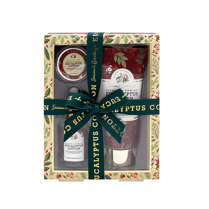 Set Regalo Trio da Bagno all'Eucalipto e Cotone, Essenziali per la Cura della Pelle in Viaggio - Product Image 2