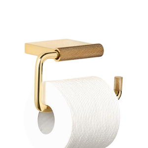 Porte-papier toilette mural en métal de style premium, revêtement noir pour salle de bain, toilettes, porte-papier hygiénique - Product Image 4
