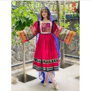 ชุดเดรสอัฟกันคูจิแบบดั้งเดิมสำหรับผู้หญิงเสื้อผ้าแบบชาวอัฟกานิสถานแขนยาวระบายอากาศได้ดีดีไซน์ใหม่2024 - Product Image 2