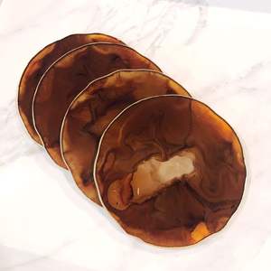 Sous-verre en résine transparente avec design ange à paillettes Style de modèle élégant - Product Image 4