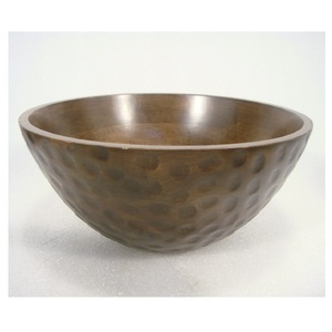 Handmade Black Wooden Salad <b>Bowl</b> for Dinnerware Home Hotel Kitchen Use - Product Image 6