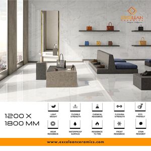 Material de construcción estándar para proyectos de construcción Azulejos de losa de gran tamaño para pisos 120x180 Cm Azulejo de porcelana de 1,2x1,8 metros - Product Image 5