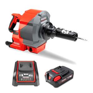 ชุดเครื่องมือทะลวงท่ออุดตันไร้สาย RID GIDDS K-46 (78078) 18V 2.5Ah Li-ion รุ่นใหม่ล่าสุด ของแท้ พร้อมมอเตอร์แบบไร้แปรงถ่าน - Product Image 2