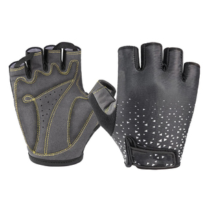 Guantes de Ciclismo de Medio Dedo, Hechos a Medida, Resistentes, de Cuero/Malla/Poliéster, Ecológicos y Transpirables, Venta al Por Mayor - Product Image 3
