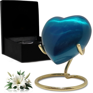 Urna pequeña para cenizas para mujeres y hombres con soporte - Product Image 1