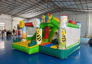 Most Popular High Quality 4x4m Inflatable Bounce House Slide <b>Ball</b> <b>Pit</b> Combo Plastic Material Custom Color Logo Outdoor Use - Product Image 5