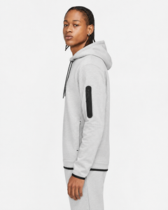 Sudadera con Capucha Gris Claro para Hombre, Corte Regular, Color Sólido, Informal, de Forro Polar, con Bolsillo Delantero, para Otoño 2027 - Product Image 2