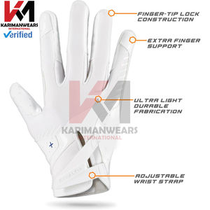 Gants de football américain respirants à adhérence collante, OEM, livraison rapide, gants de football américain professionnels pour receveur, OEM, vente en gros - Product Image 3