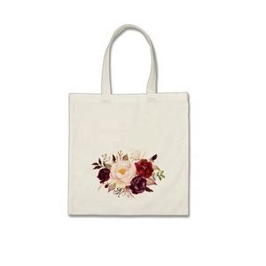 2023 respetuoso con el medio ambiente, algodón duradero, estampado de rosas, tela reutilizable, libros de compras, lona con bolsillo, bolso de mano para estudiantes - Product Image 1