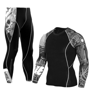 Conjunto de Compresión de Manga Larga para Artes Marciales Mixtas (MMA) y Jiu-Jitsu Brasileño (BJJ) con Diseño Personalizado, Fabricantes OEM, con su Logotipo - Product Image 1