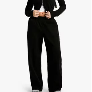 Pantalones Anchos de Lona para Mujer, Corte Holgado, 100% Algodón, Servicio OEM, Producción al por Mayor, Pedidos de Gran Cantidad - Product Image 5