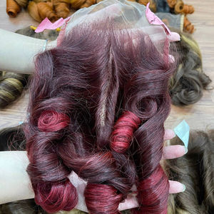2025 cheveux bruts de haute qualité Vietnam prix de gros Extensions de cheveux humains Double dessiné vapeur rebondissante Curl cheveux nigérians - Product Image 1