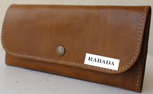 Carteras de cuero de diseñador de color marrón para mujer, billetera de mano para mujer con cuero genuino real, embrague hecho a mano real para niñas - Product Image 2