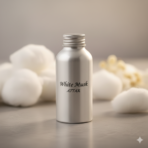 น้ำมันหอมมัสค์แอททาร์อินเดียแบบดั้งเดิมสีขาวสุดหรูสำหรับการทำสมาธิและใช้ในชีวิตประจำวัน - Product Image 3