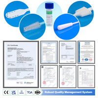 Hanheng CE CHINA PROVEEDOR HPV Kits de muestreo de pantalla Kits de prueba de VPH Cepillo cervical estéril médico con medio de transporte de muestras