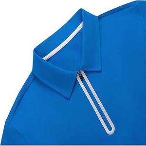 Polo pour homme, couleur bleue, demi-zip, polo à manches courtes, polo pour homme à séchage rapide - Product Image 6