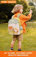 Sac à dos maternelle SUN EIGHT en peluche motif animal de dessin animé mignon pour tout-petits, léger, modèle 22318