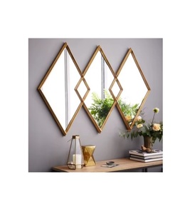 Brass Modern Carved Flower Frame <b>Standing</b> Full Length Wedding Wall <b>Mirror</b> for Beauty Salon <b>Floor</b> Big Size - Product Image 6
